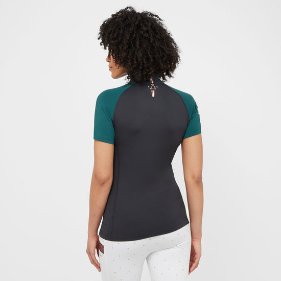 Womens Team Short Sleeved Base Layer Black