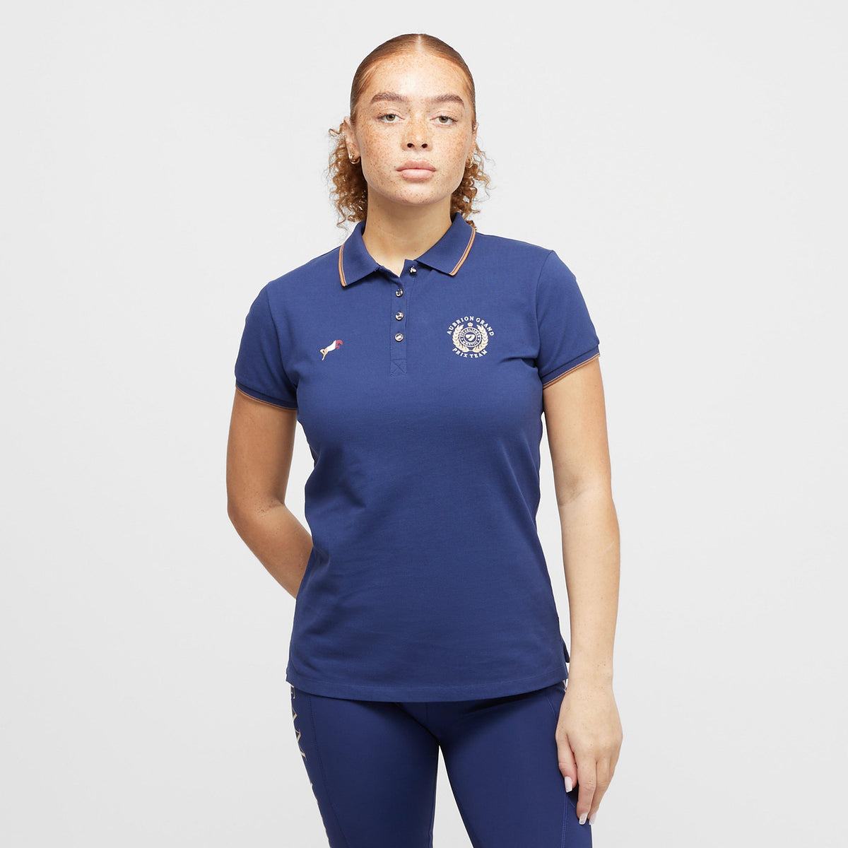 Womens Team Polo Shirt Navy