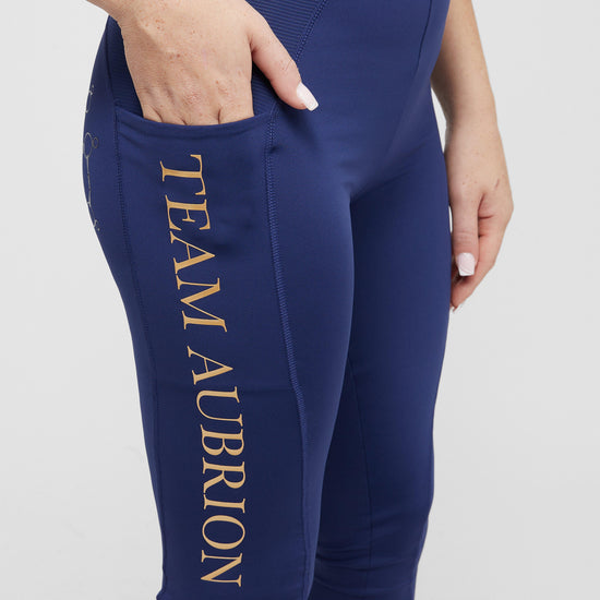 Womens Team Riding Tights Navy