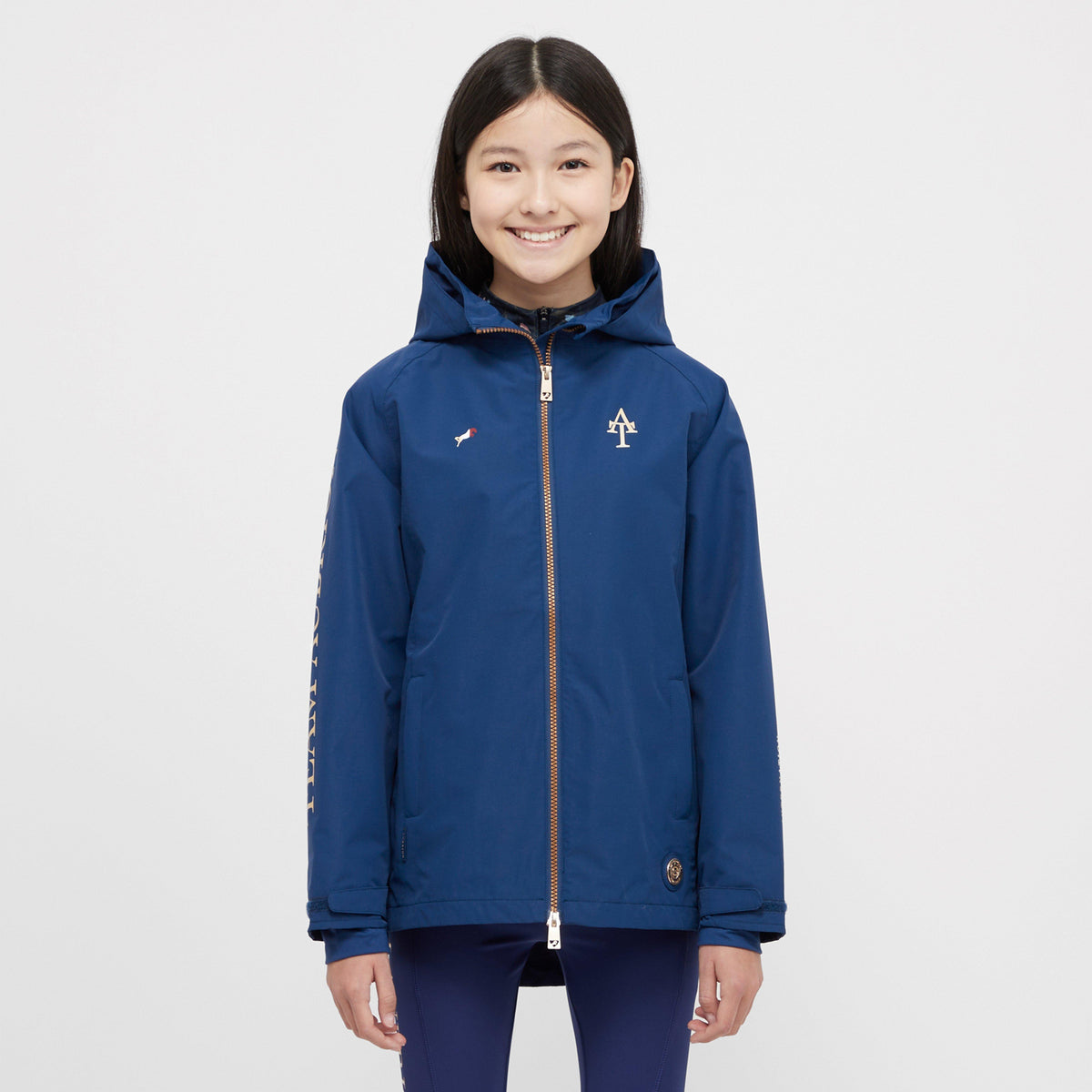 Young Rider Team Waterproof Jacket Navy