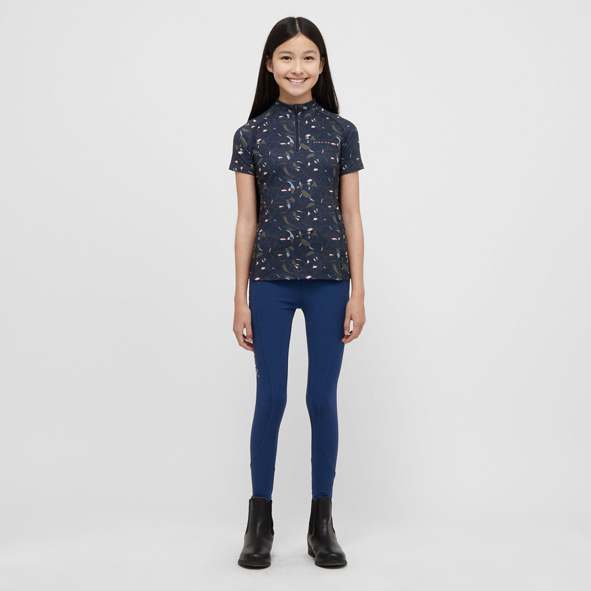 Young Rider Team Riding Tights Navy