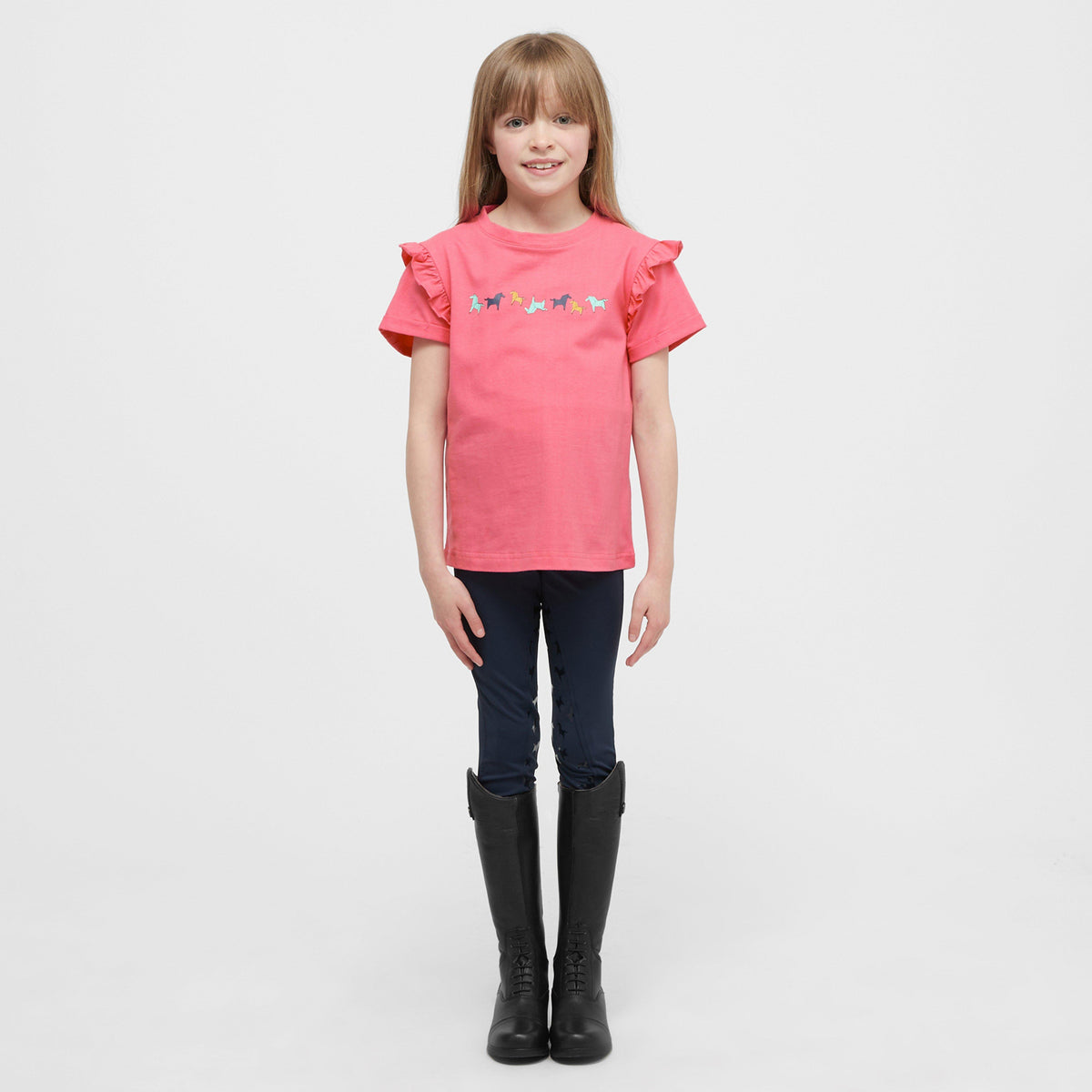 Kids Frill T-Shirt Pink