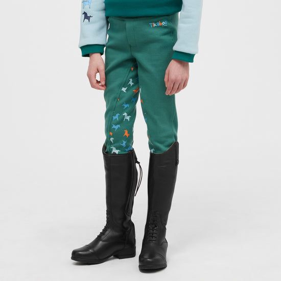 Kids Jodhpurs Green Horse