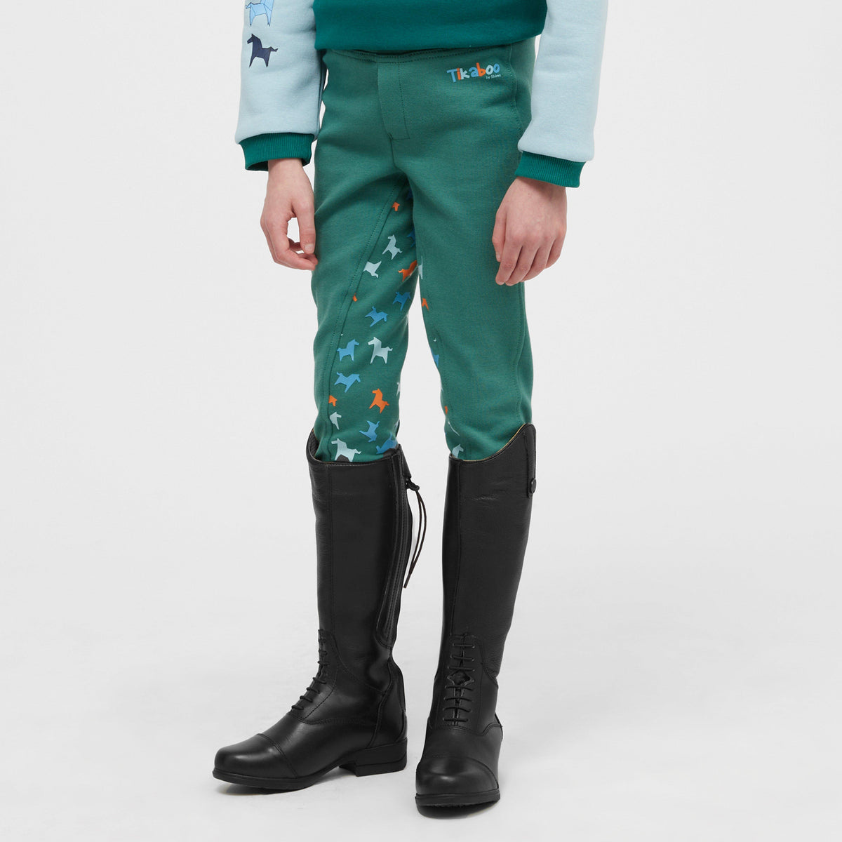Kids Jodhpurs Green Horse