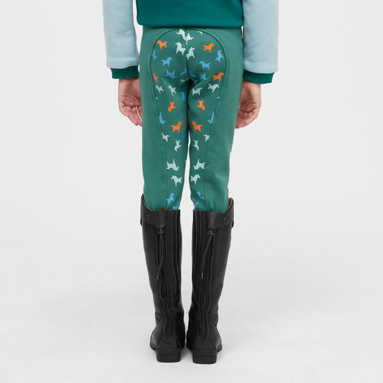 Kids Jodhpurs Green Horse