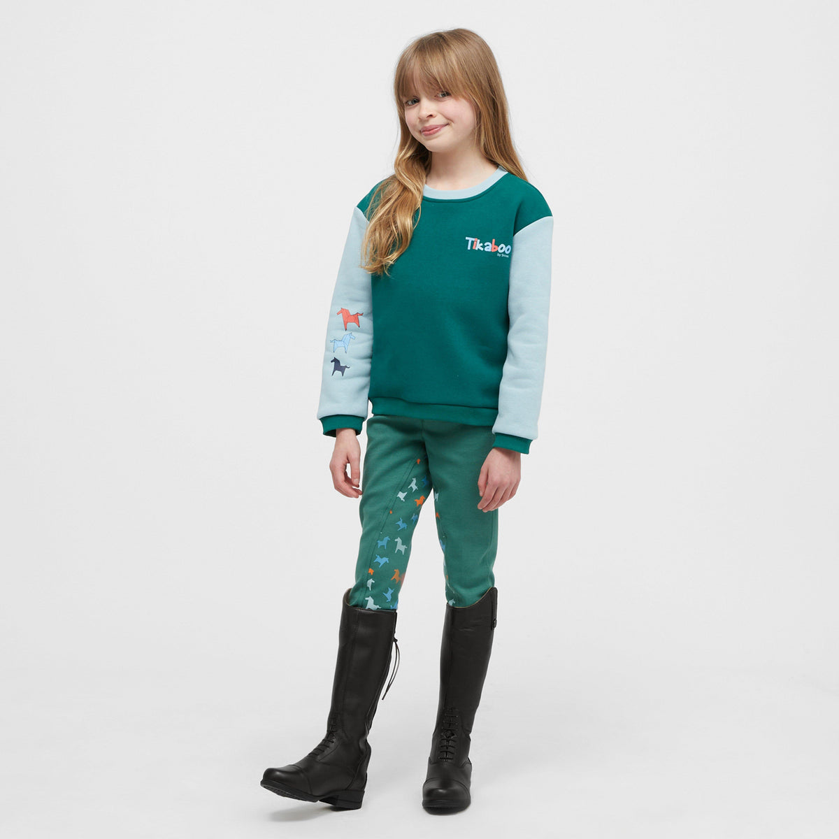 Kids Jodhpurs Green Horse