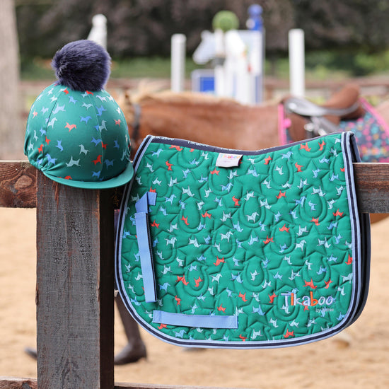 Saddle Pad Green Horse