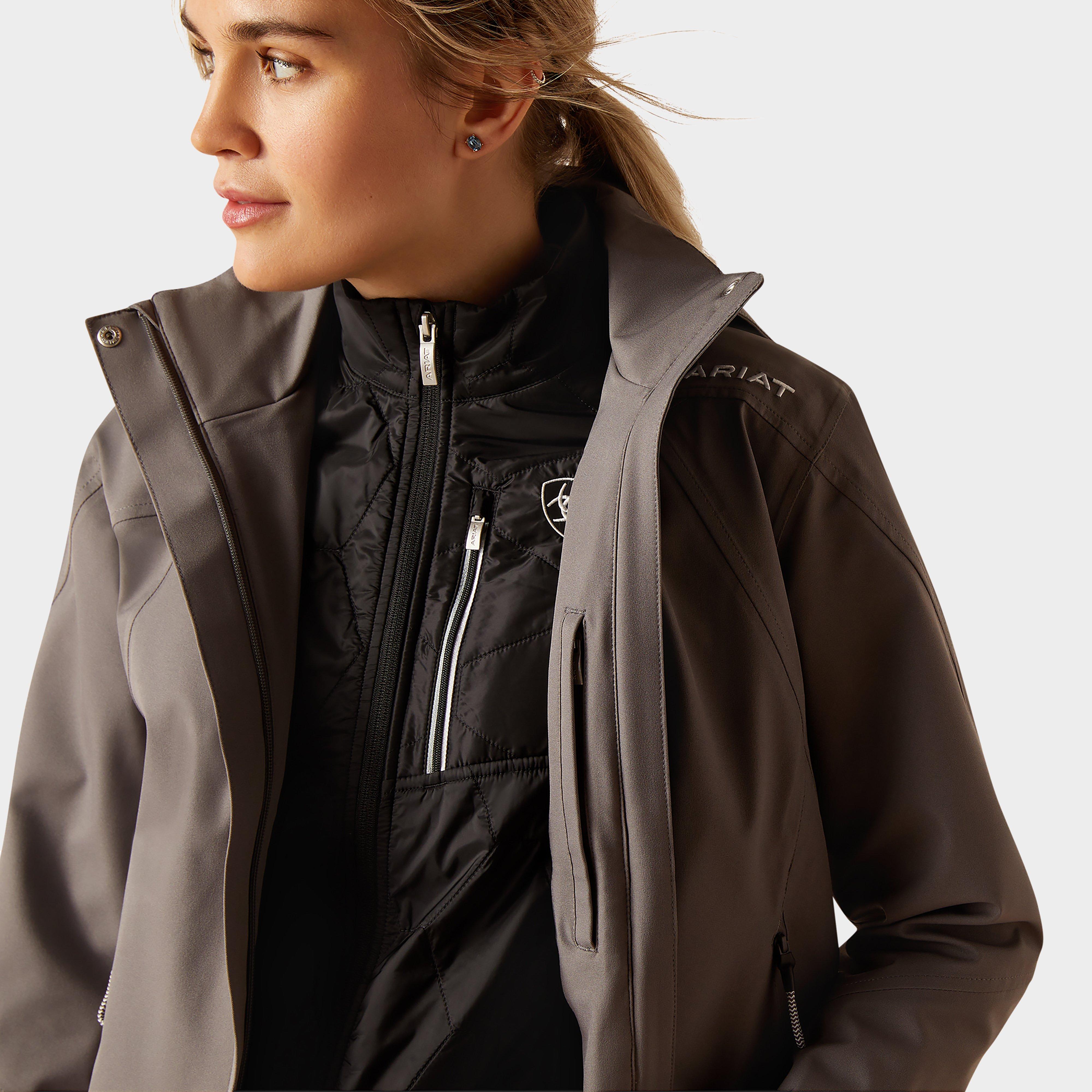 Womens Coastal Waterproof Jacket Plum Grey