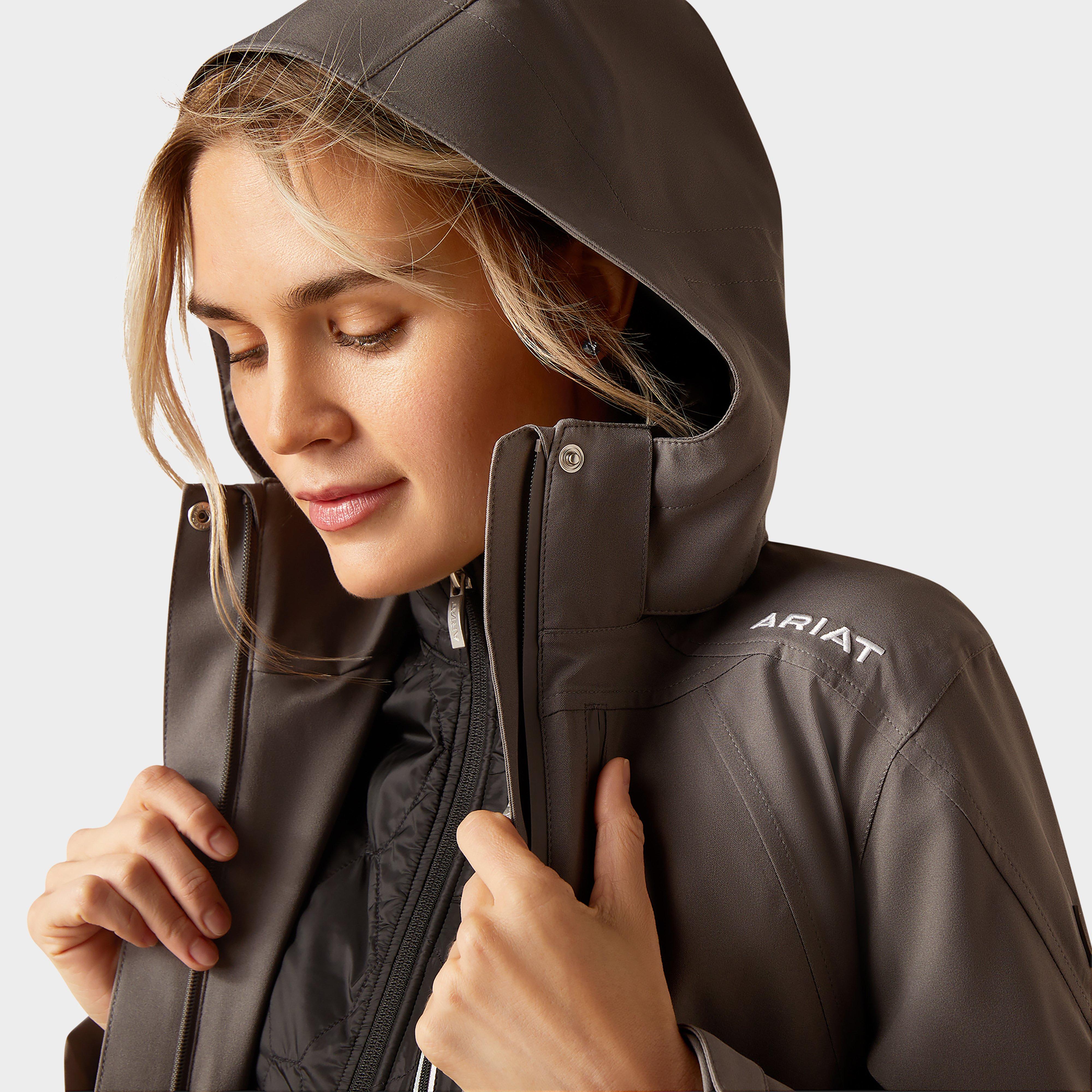 Womens Coastal Waterproof Jacket Plum Grey