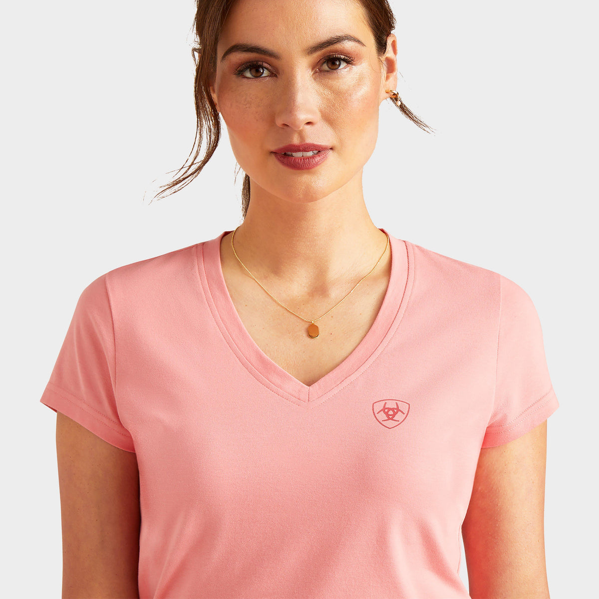 Womens Petal Font T-Shirt Flamingo Pulme