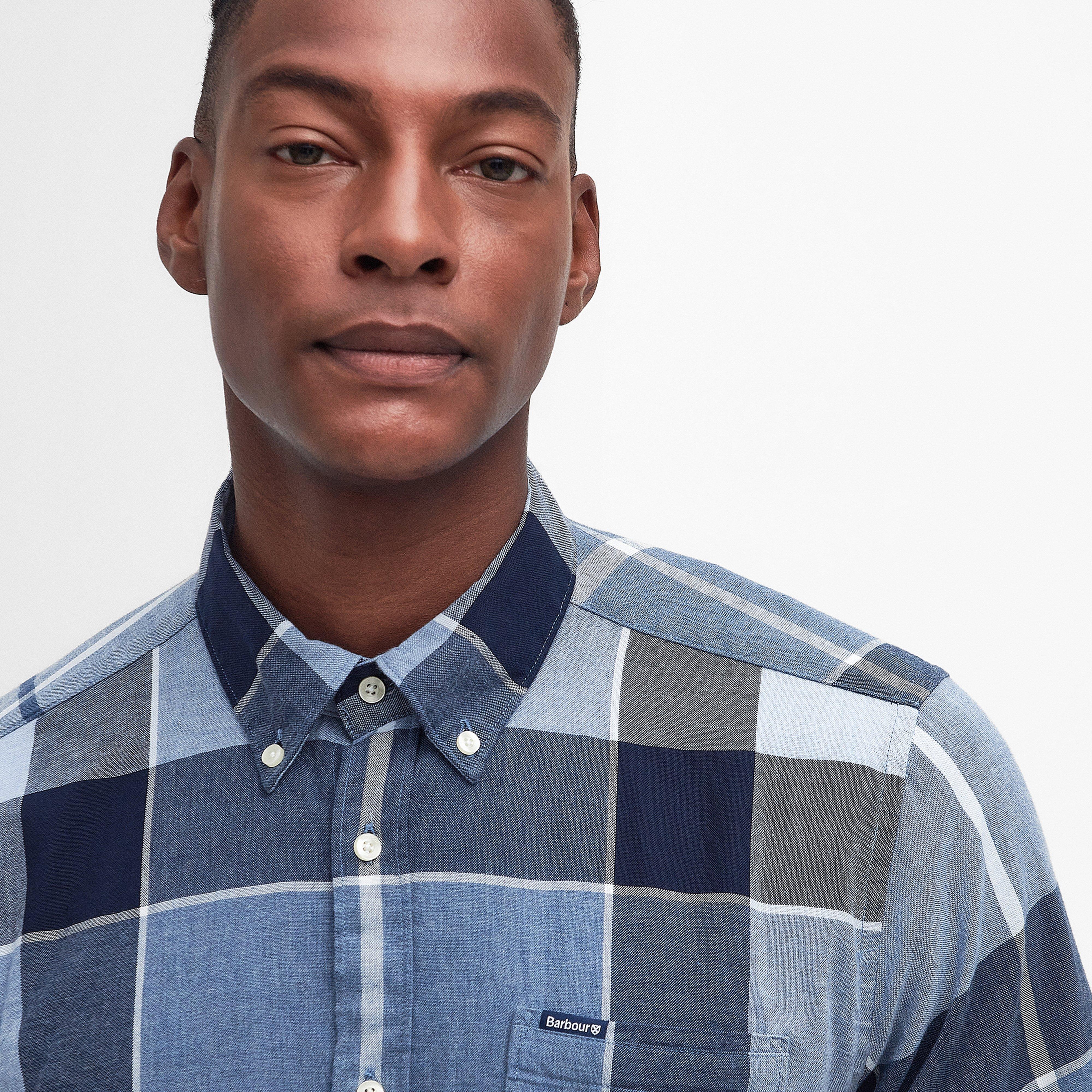 Mens Doughill Short-Sleeved Shirt Berwick Blue