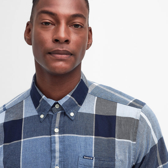 Mens Doughill Short-Sleeved Shirt Berwick Blue