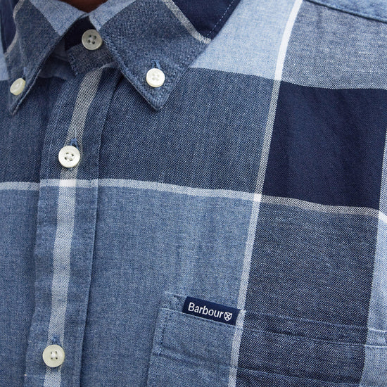 Mens Doughill Short-Sleeved Shirt Berwick Blue