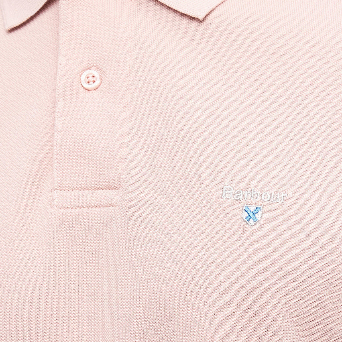 Mens Sports Polo Shirt Pink Mist