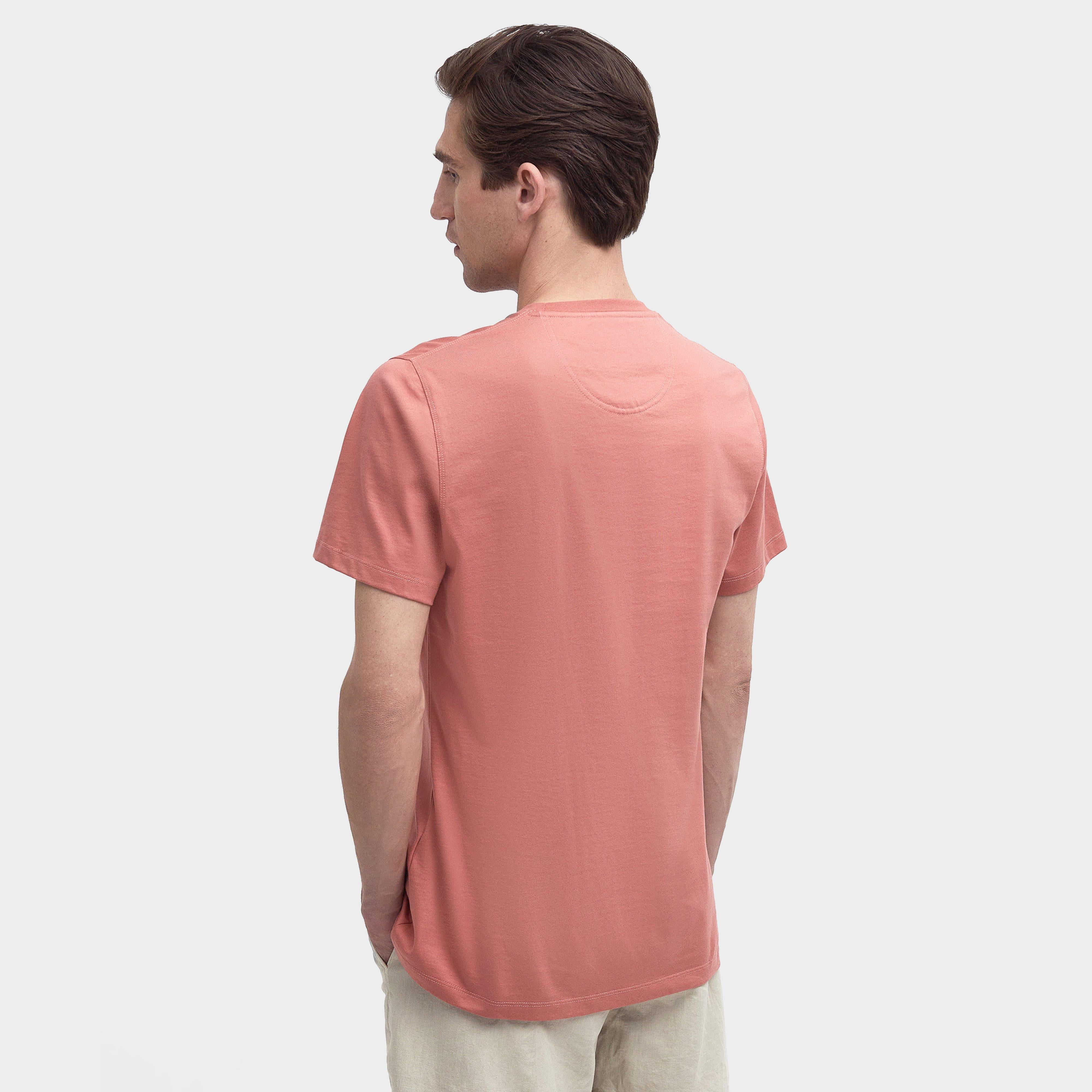 Mens Essential Sports T-Shirt Pink Clay