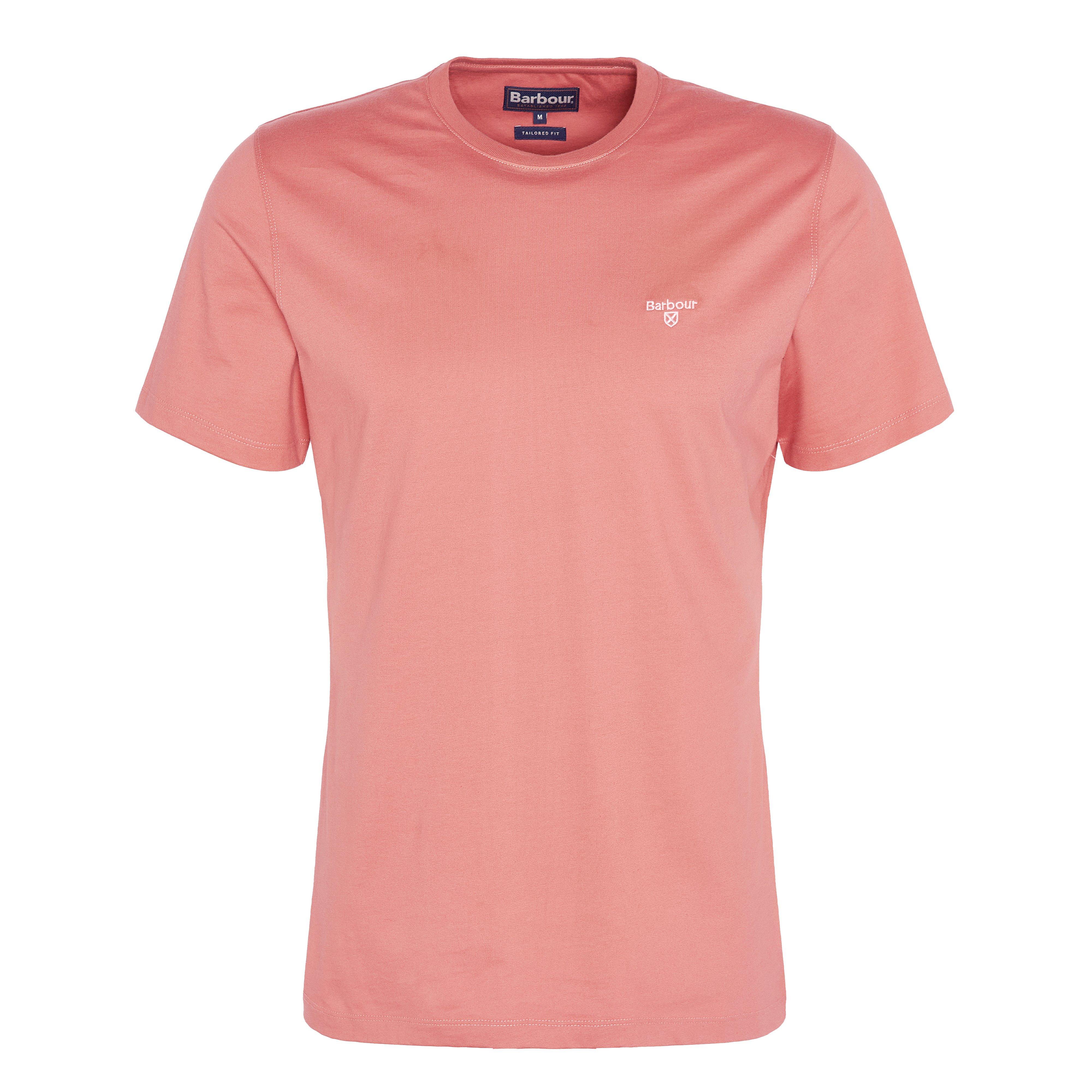 Mens Essential Sports T-Shirt Pink Clay