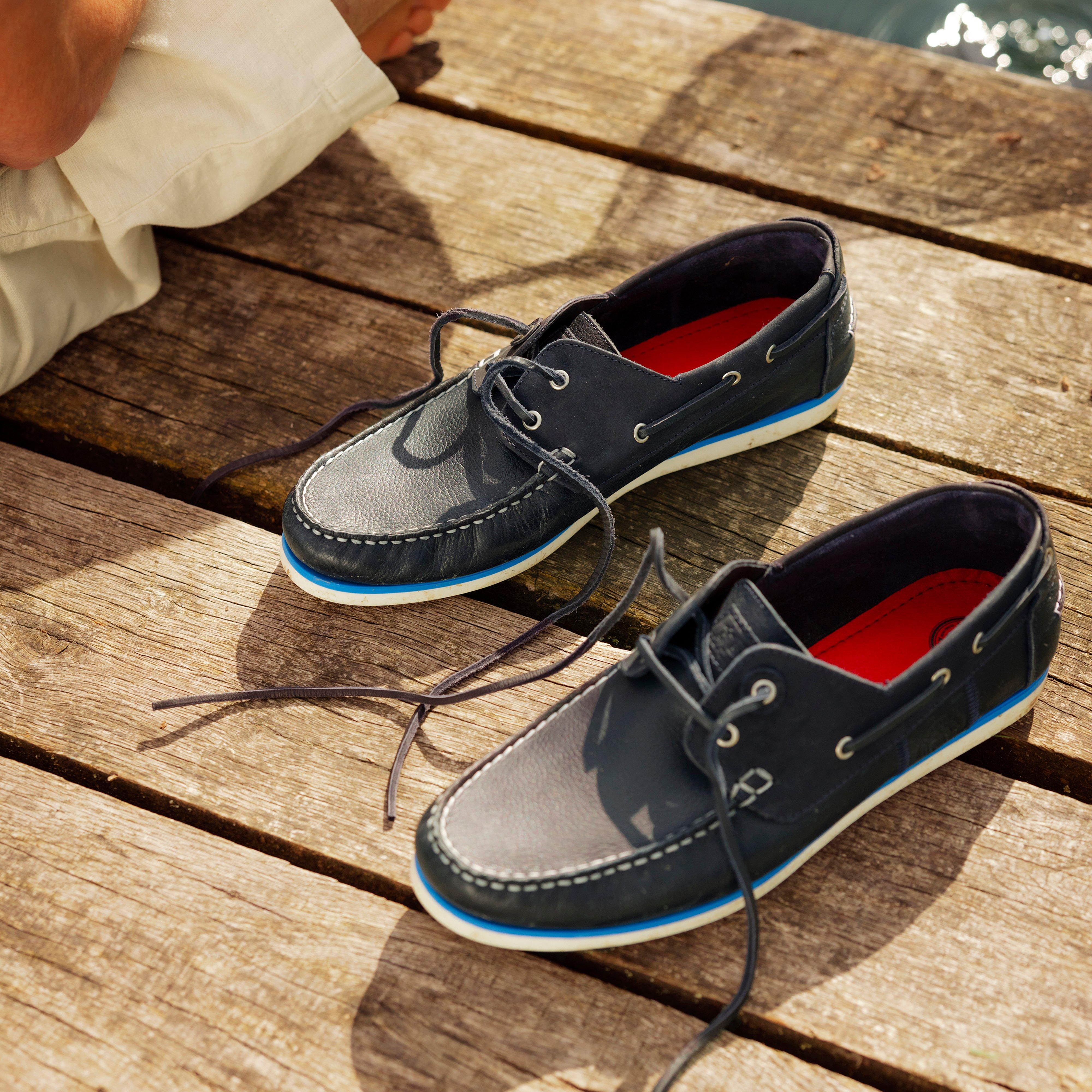 Mens Wake Boat Shoes Navy