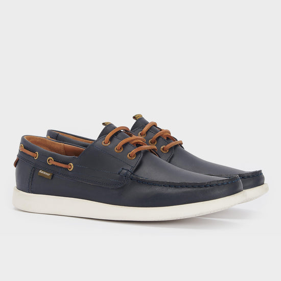 Mens Armada Boat Shoes Navy/Brown