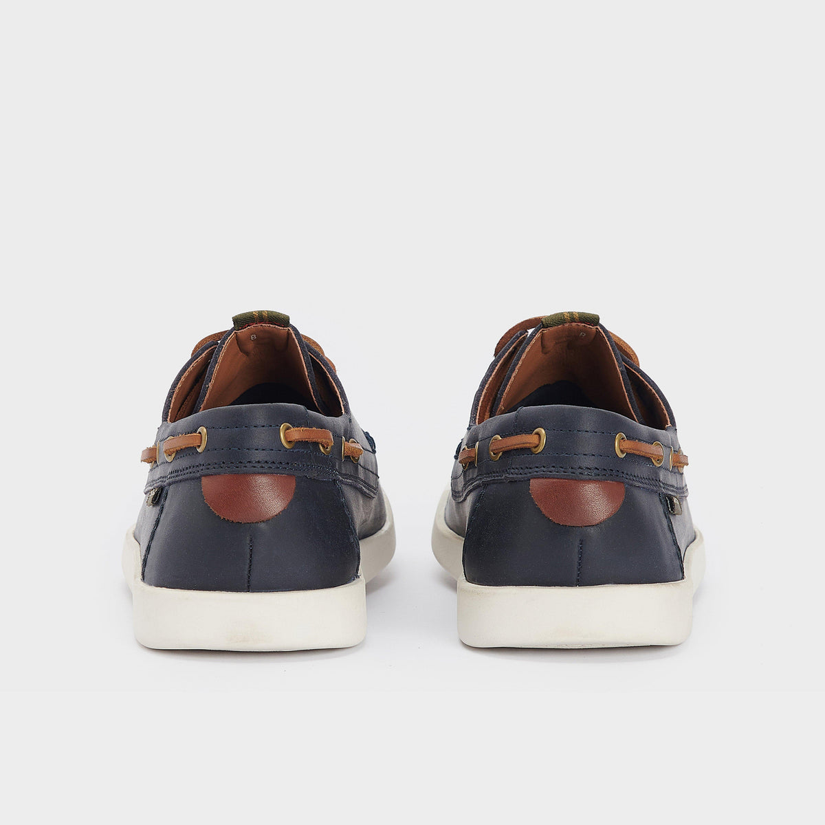 Mens Armada Boat Shoes Navy/Brown