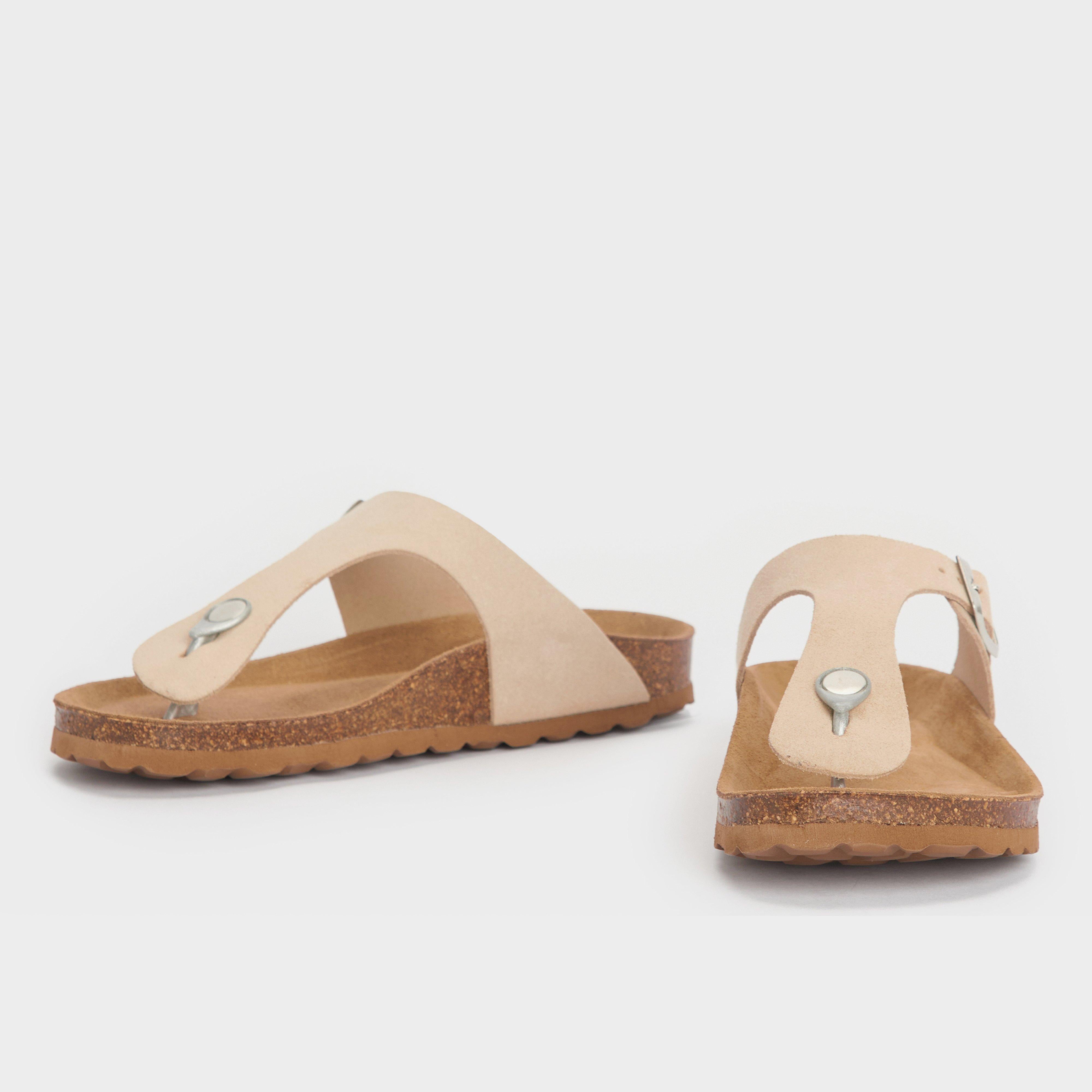 Womens Margate Sandals Parchment Suede