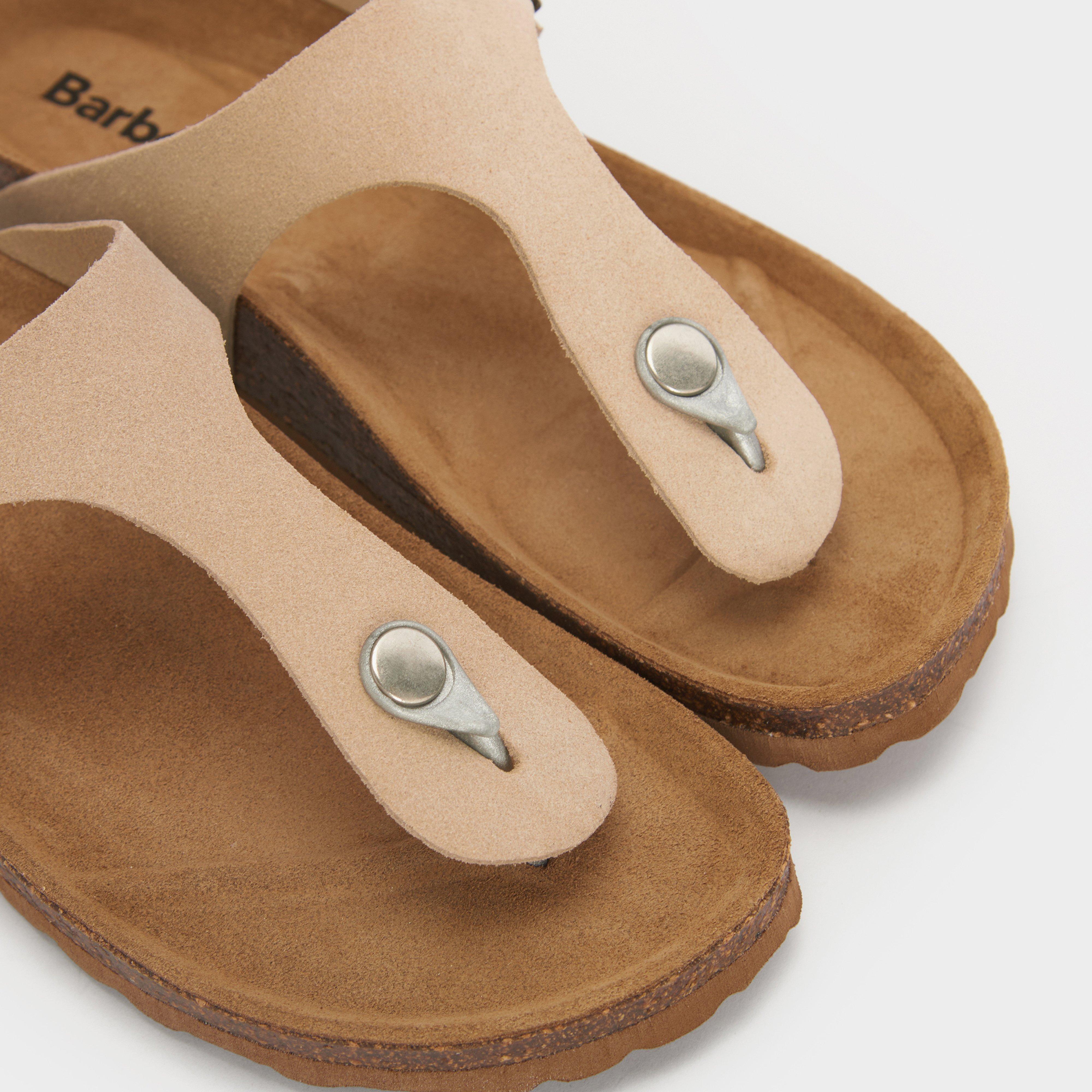 Womens Margate Sandals Parchment Suede