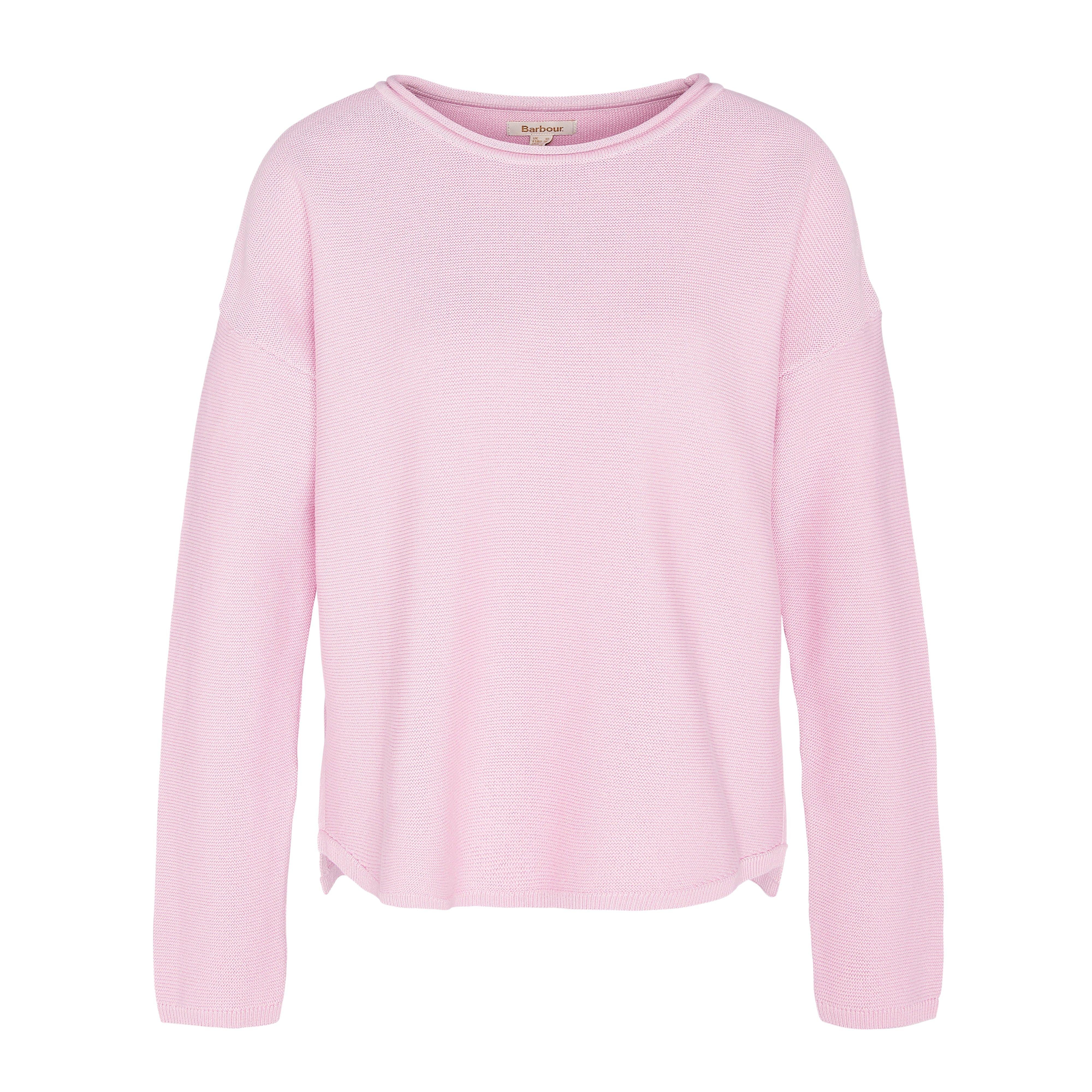 Womens Marine Knitted Jumper Mallow Pink