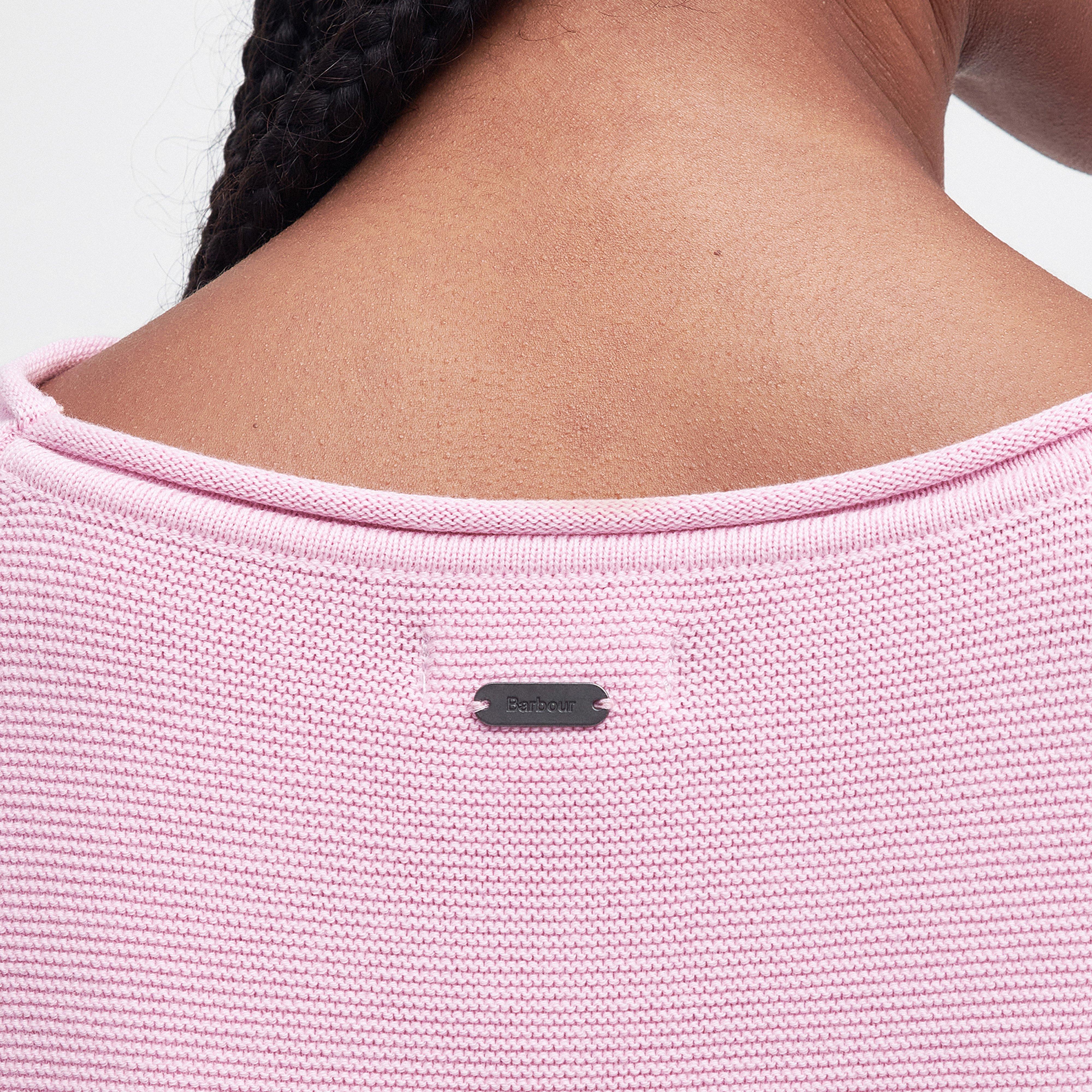 Womens Marine Knitted Jumper Mallow Pink