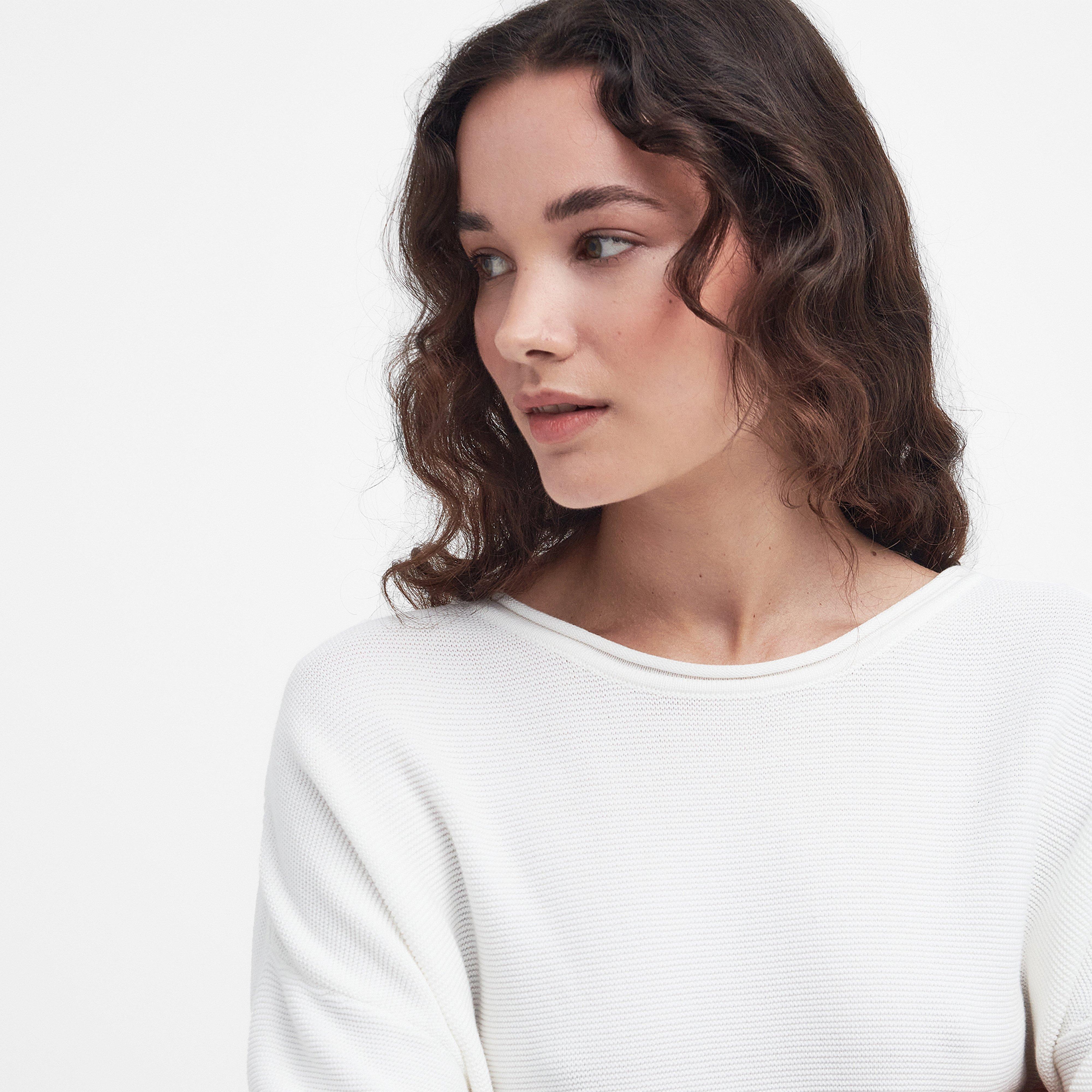 Womens Marine Knitted Jumper Cloud