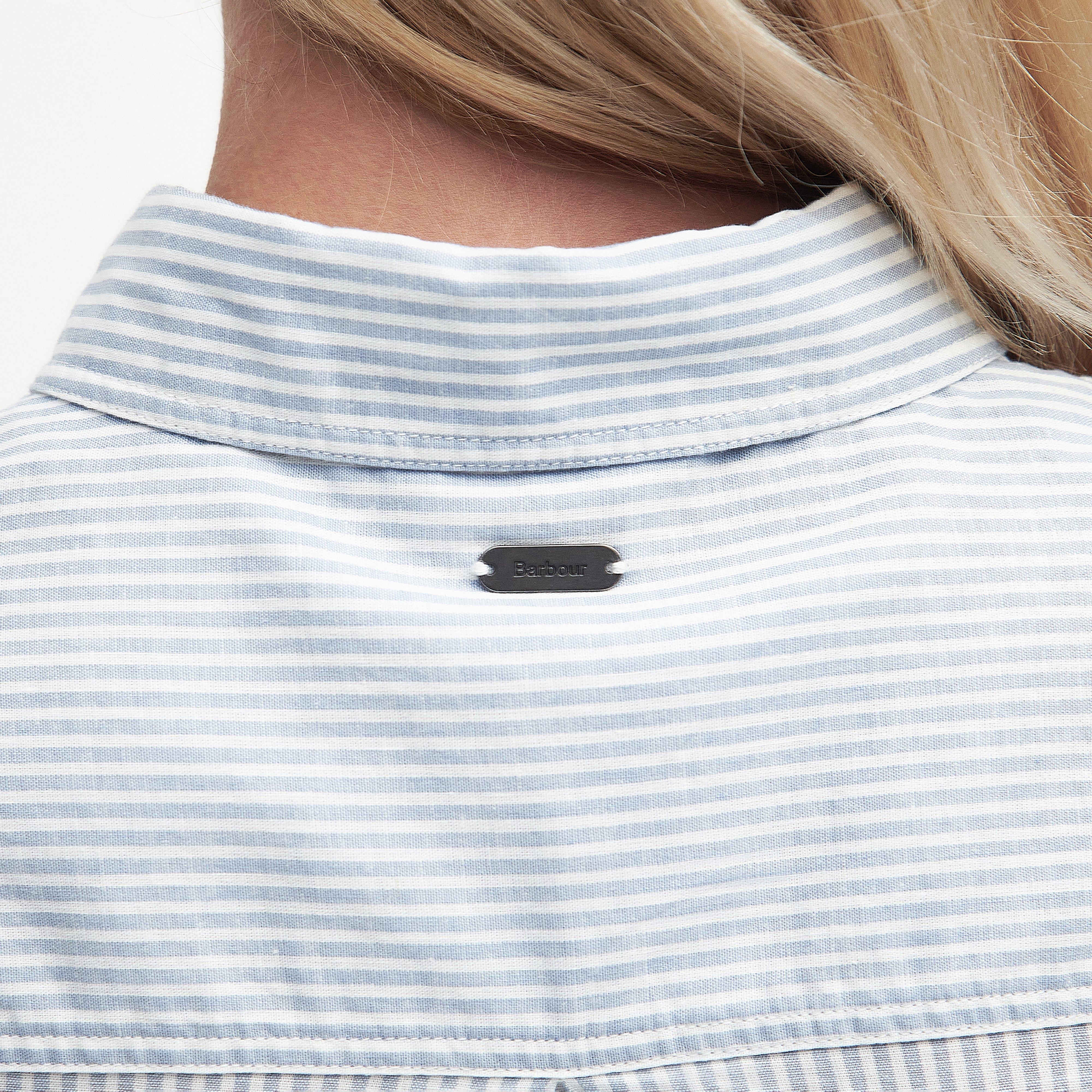 Womens Beachfront Shirt Chambray Stripe