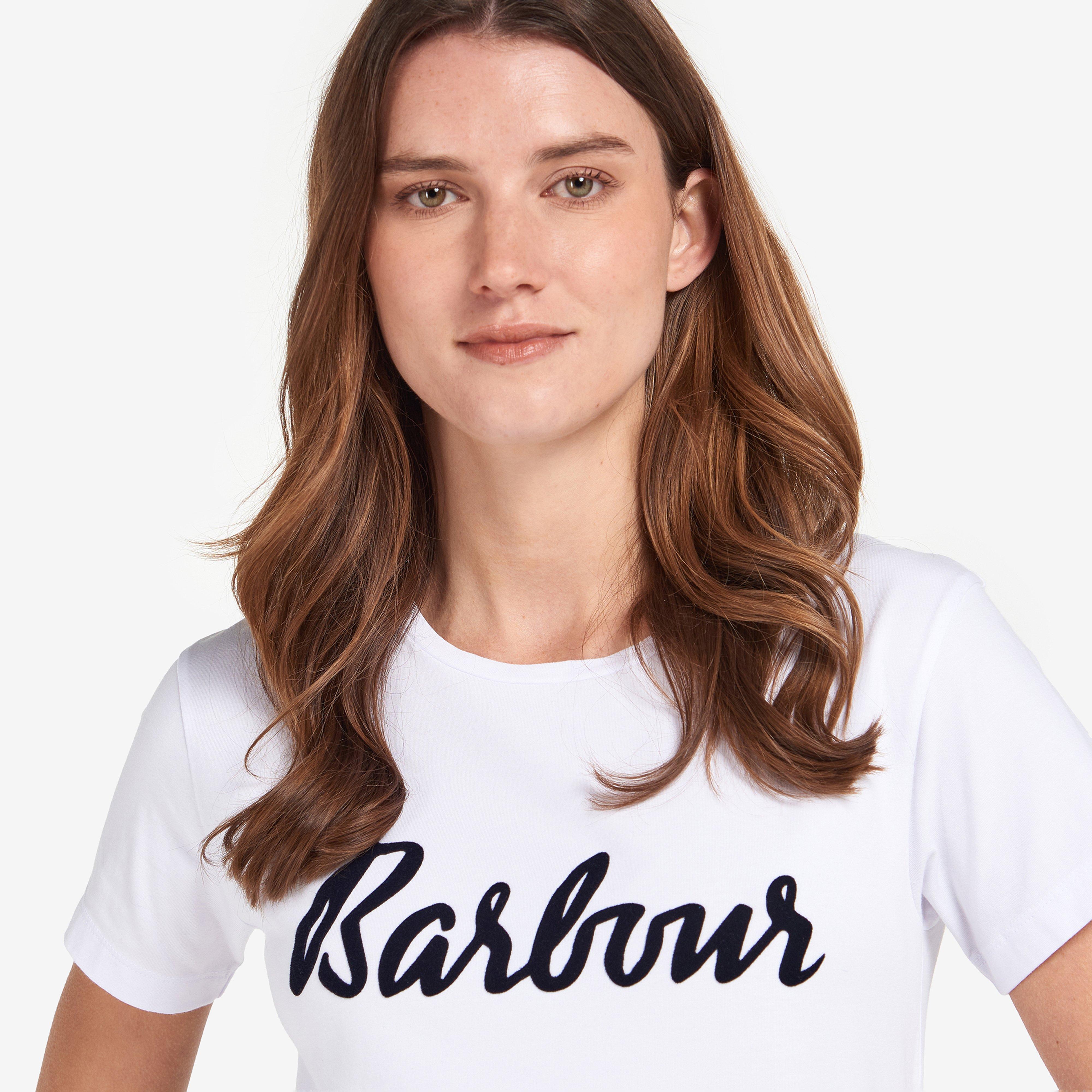 Womens Otterburn T-Shirt White/Navy