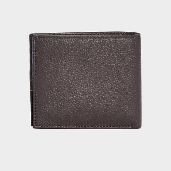 Mens Tabert Leather Wallet Chocolate Brown