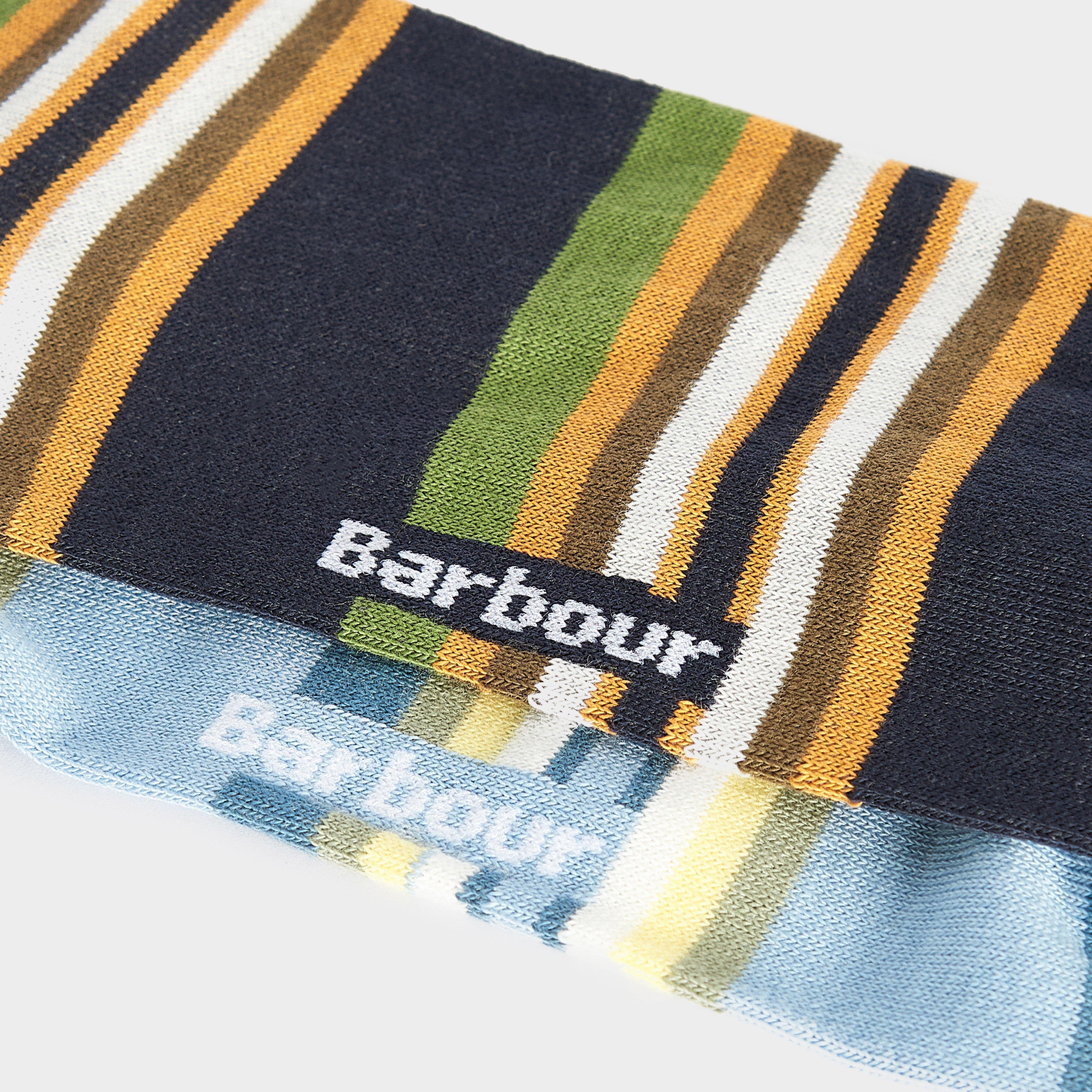 Summer Stripe 2 Pack Socks Navy/Sky Blue