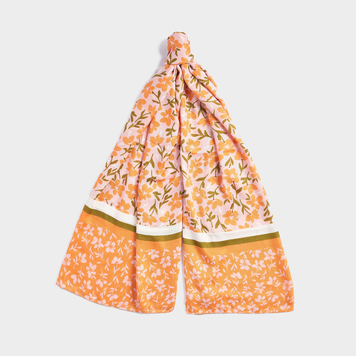 Womens Kelley Floral Scarf Apricot Crush