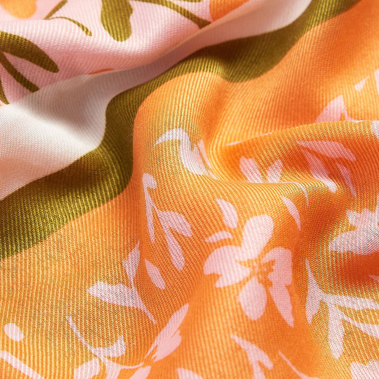Womens Kelley Floral Scarf Apricot Crush