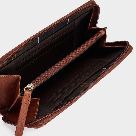 Womens Laire Leather Purse Classic Brown