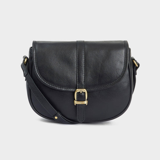Womens Laire Medium Saddle Bag Classic Black