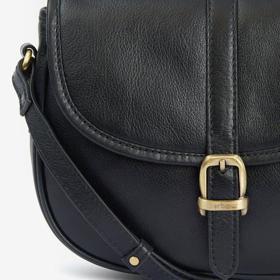 Womens Laire Medium Saddle Bag Classic Black