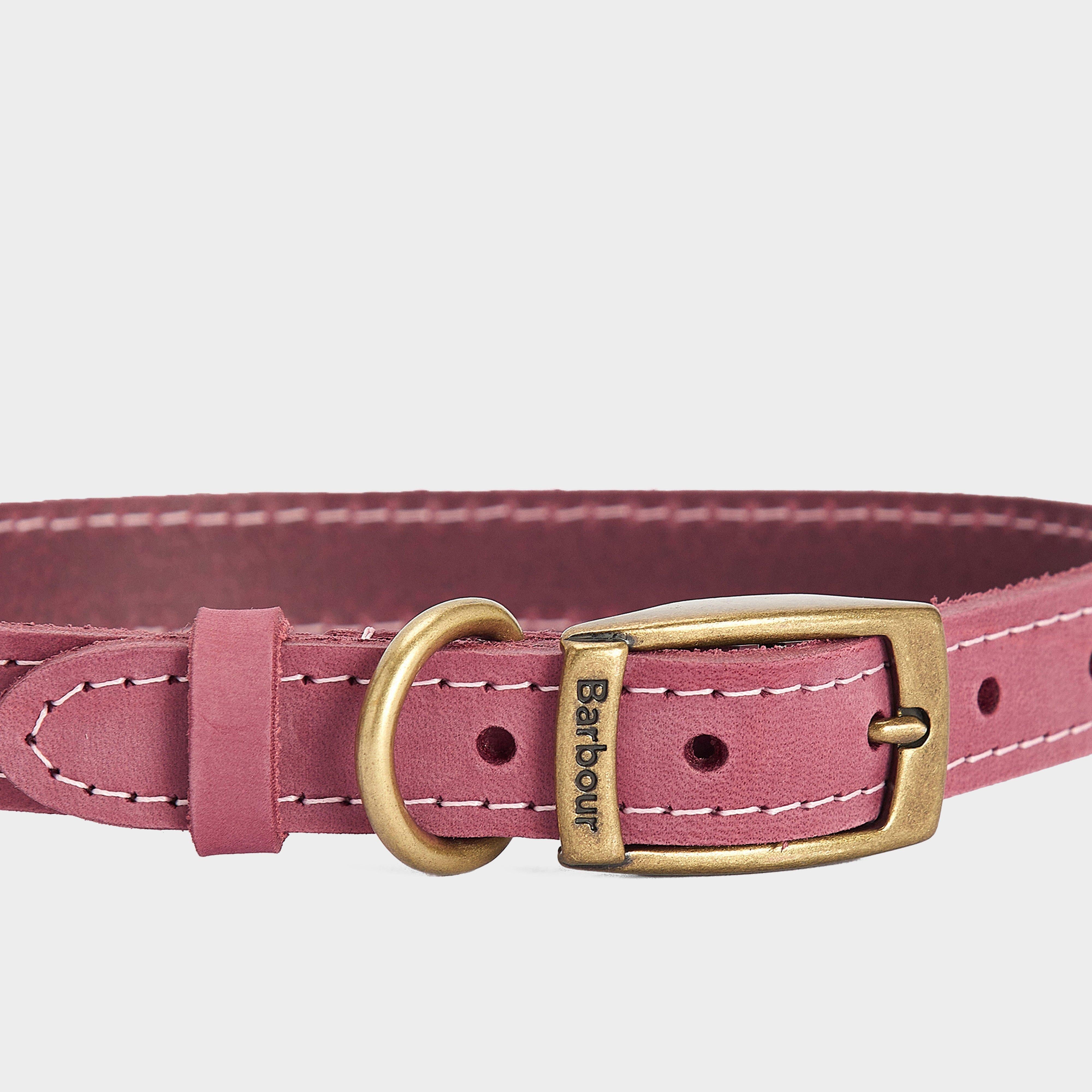 Leather Dog Collar Classic Pink