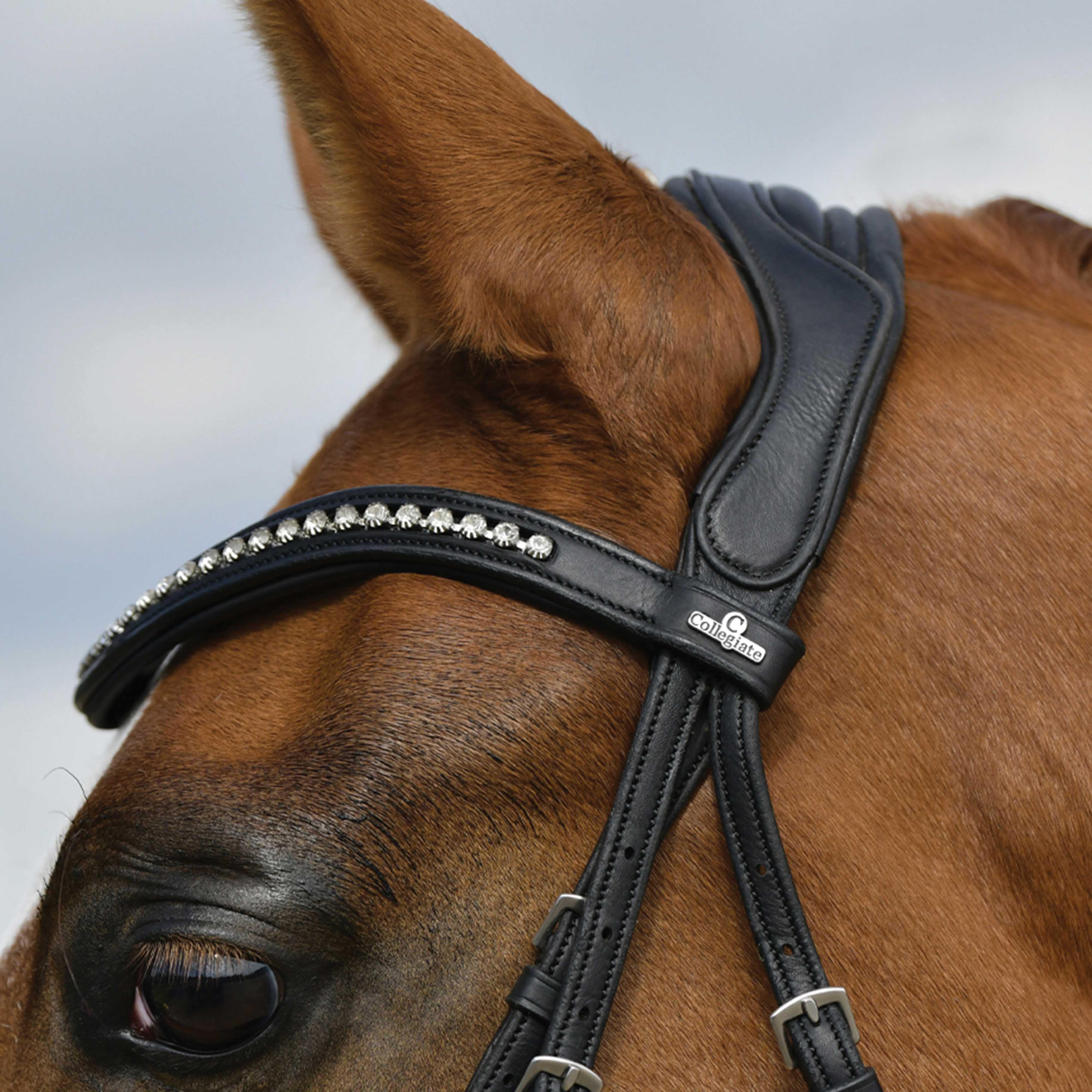 ComFiTec Opulux Padded Dressage Bridle Black