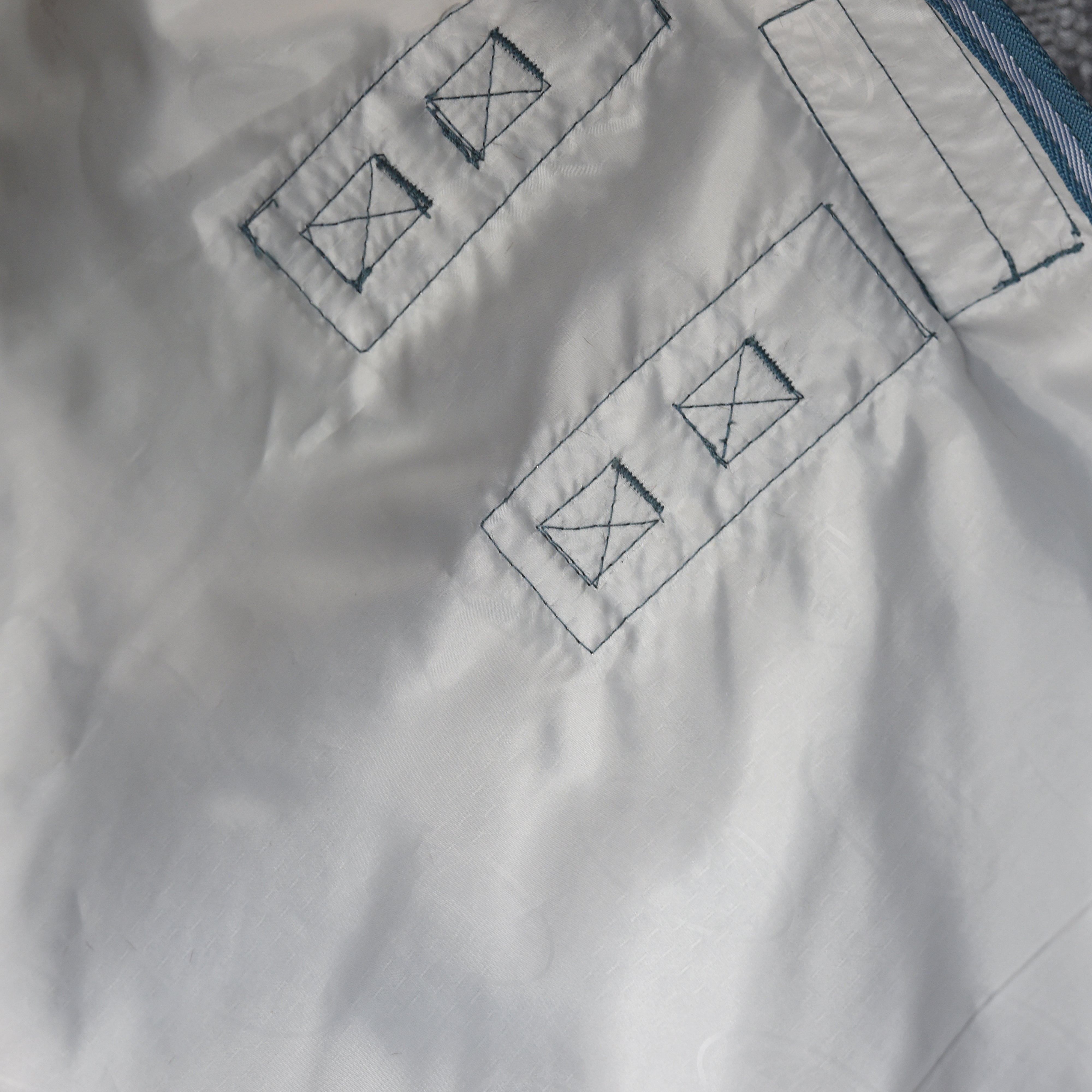 ComFiTec Hexi Shield Combo Neck Fly Rug Silver/Teal Blue