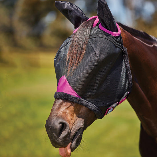 ComFiTec Deluxe Durable Mesh Mask With Ears Black/Purple