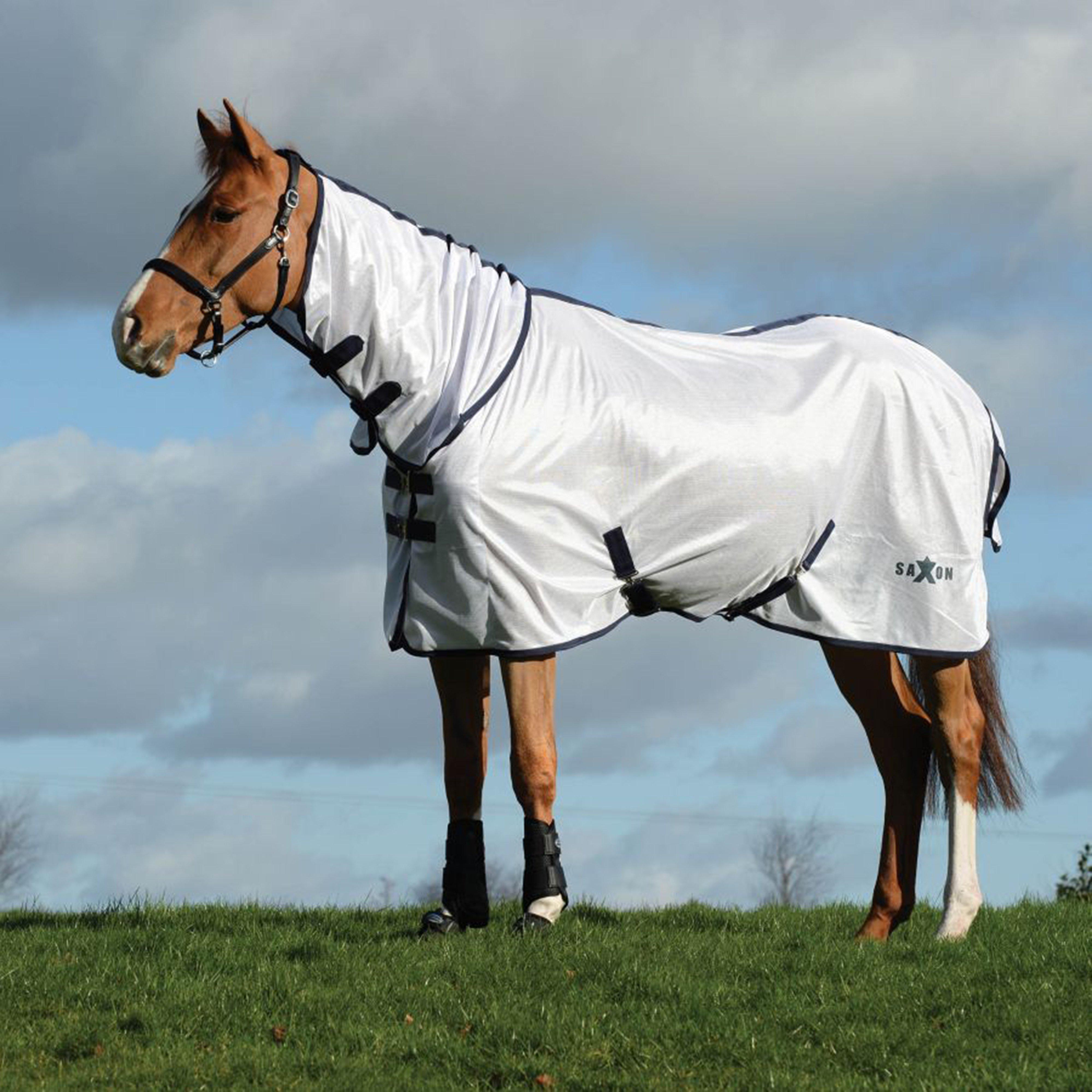 Mesh Combo Neck Fly Rug White/Navy