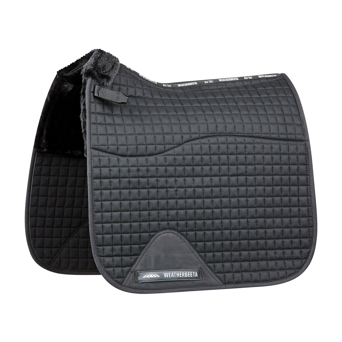 Prime Comfy Fleece Dressage Saddle Pad Black