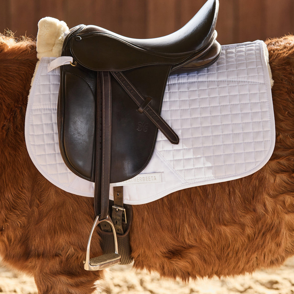 Prime Comfy Fleece All Purpose Saddle Pad White