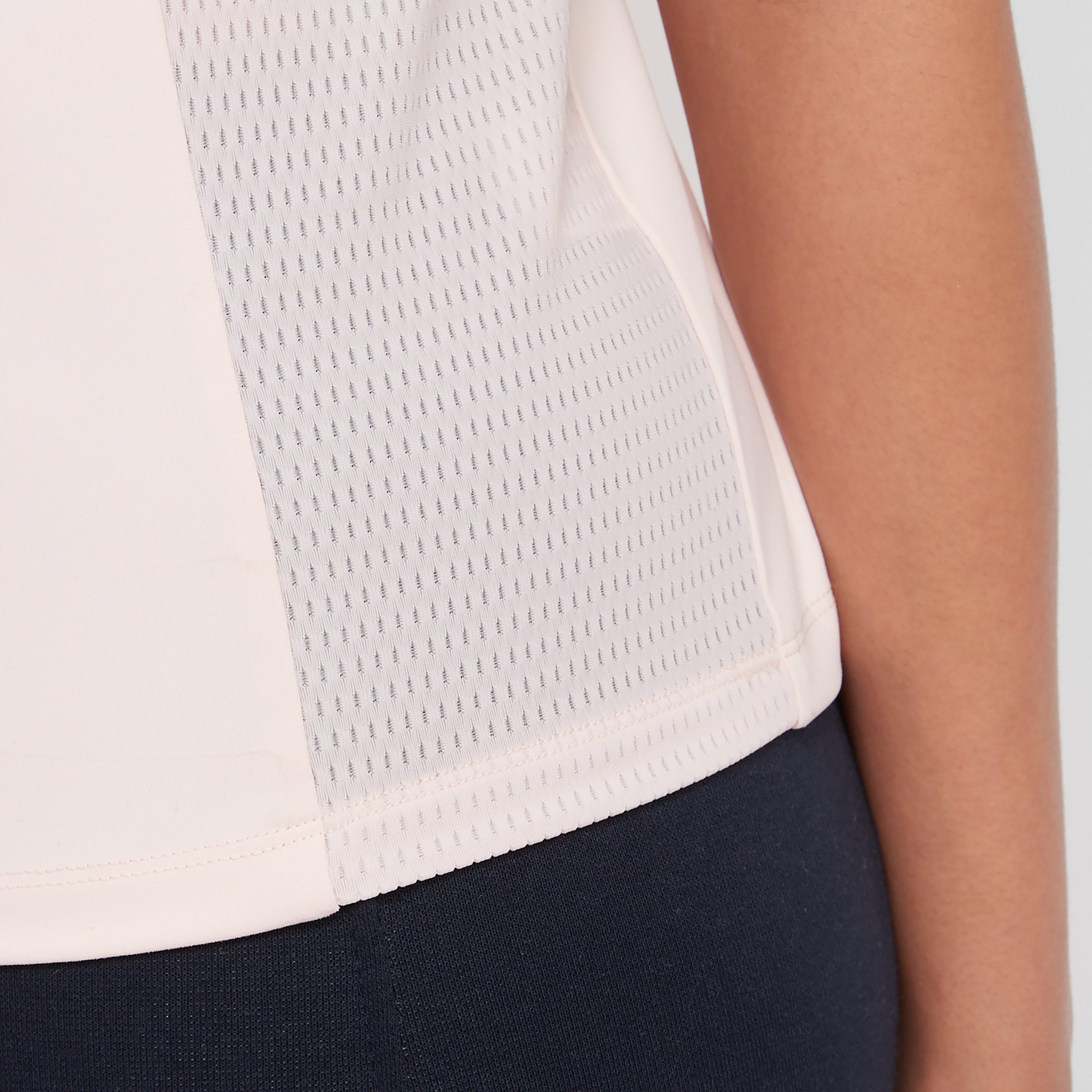 Womens Rome Short Sleeved Riding Top Blush