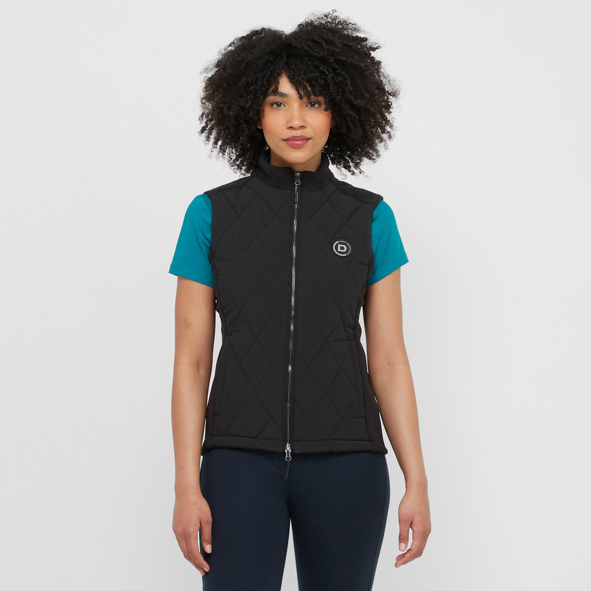 Womens Quinn Quilted Body Warmer Black
