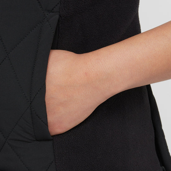Womens Quinn Quilted Body Warmer Black