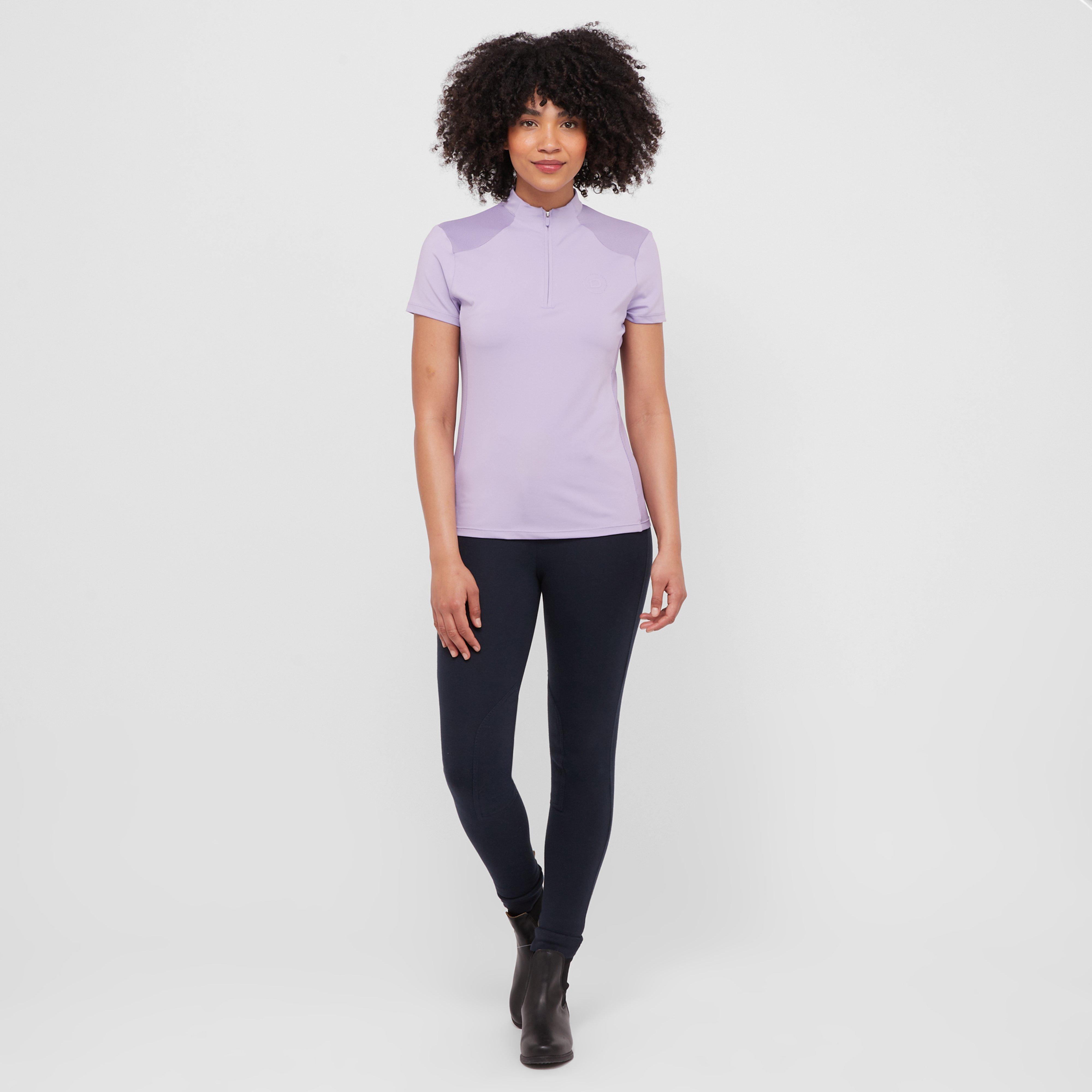 Womens Tabby Short Sleeved Riding Top Mauve