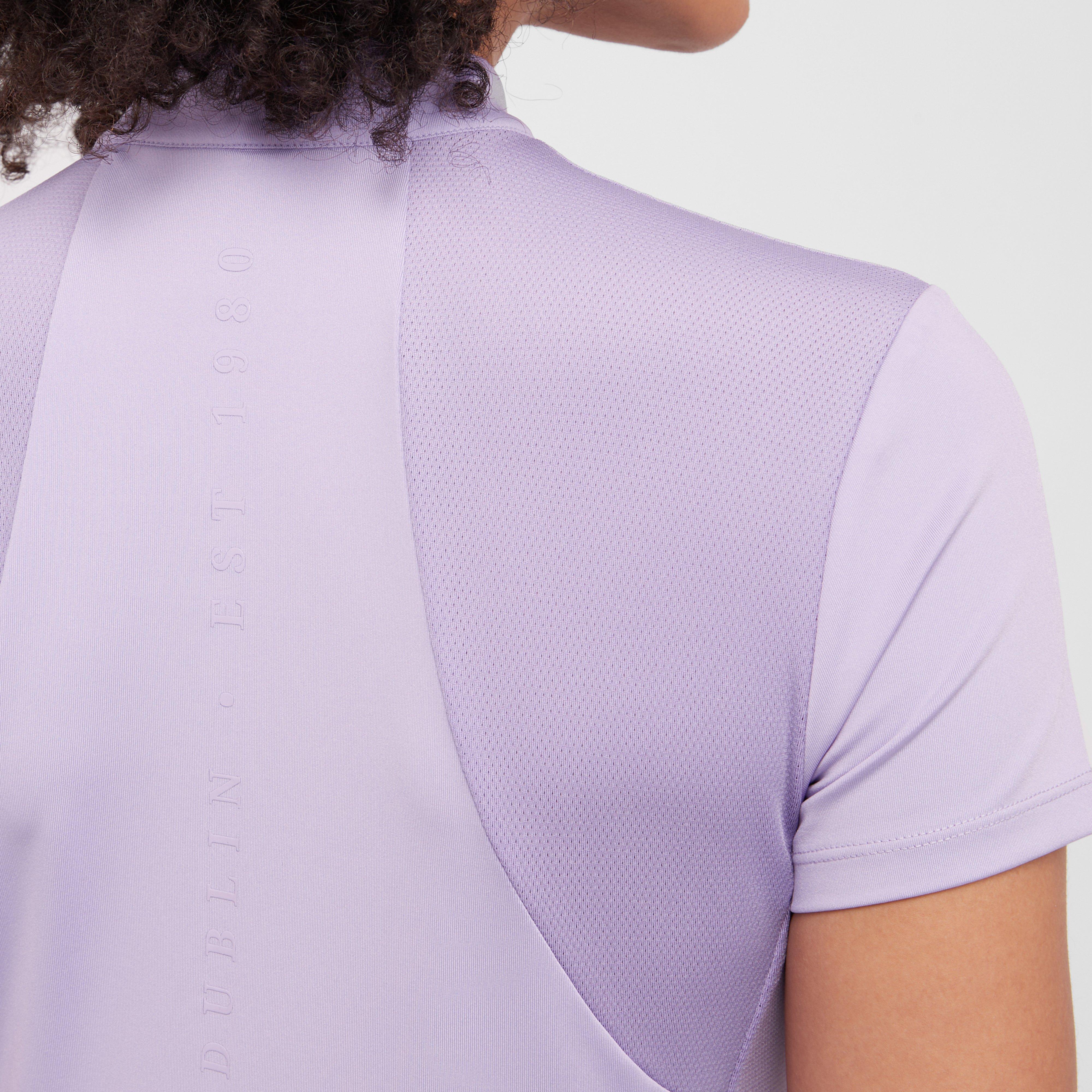 Womens Tabby Short Sleeved Riding Top Mauve