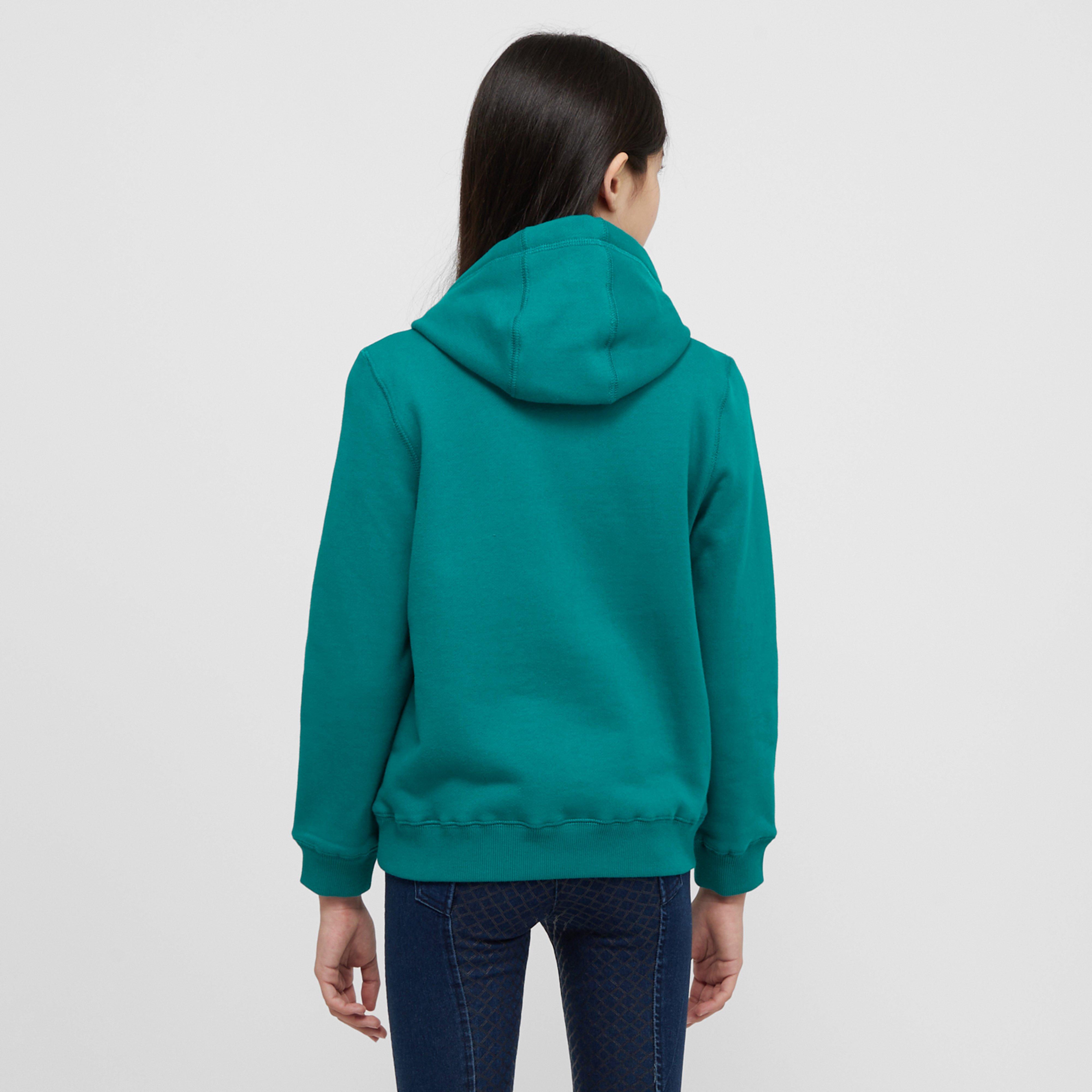Kids Camile Contrast Tie Hoodie Deep Lake